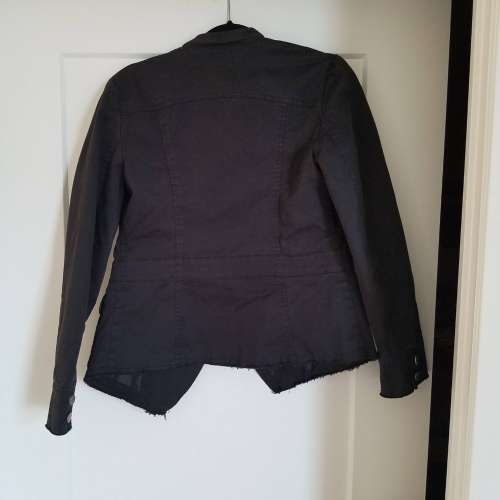 Military-inspired Black Utility Jacket - Picture 3 of 4